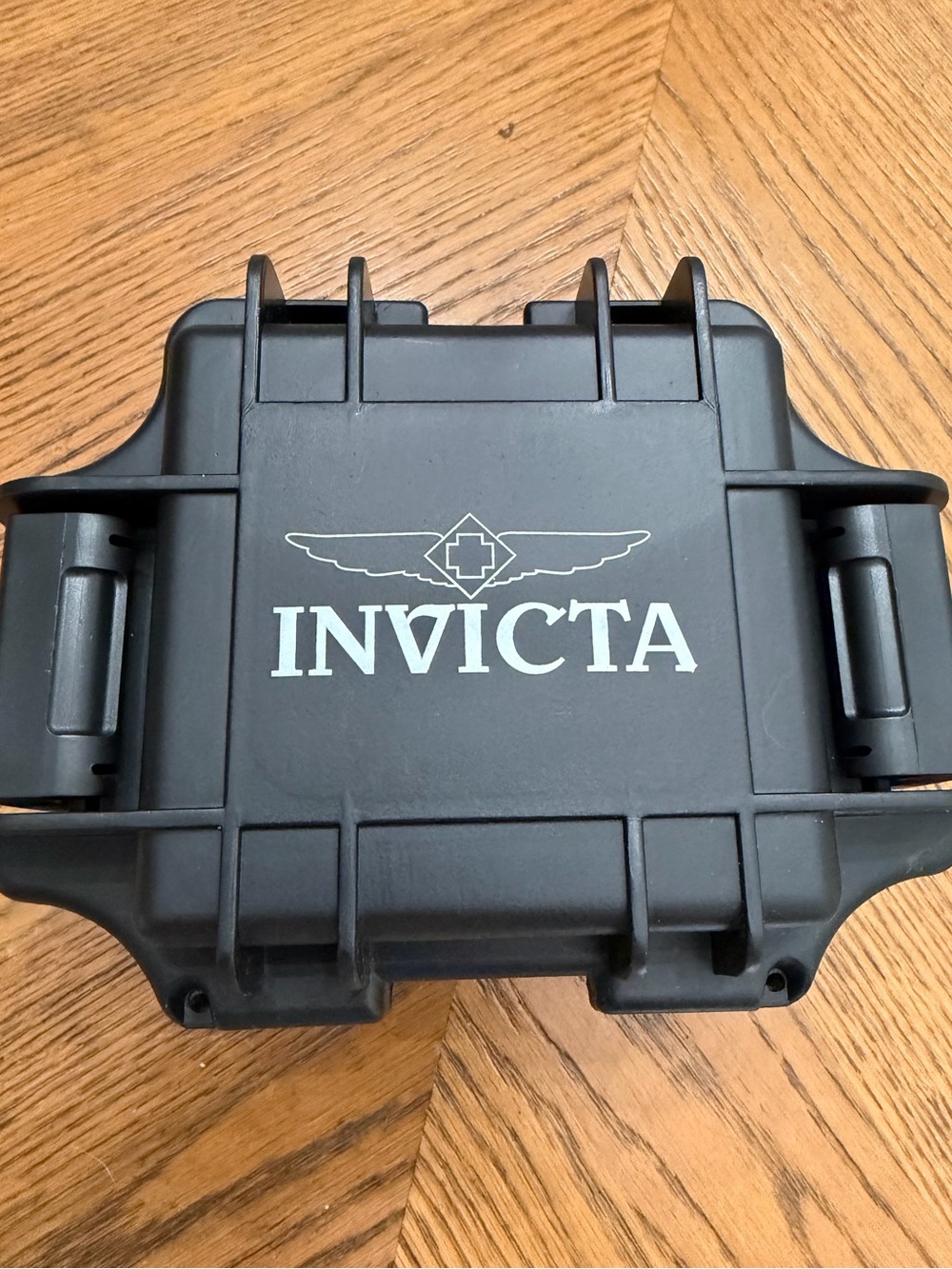 Invicta Black Hard Shell Watch Case with Logo